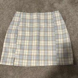 Plaid mini skirt